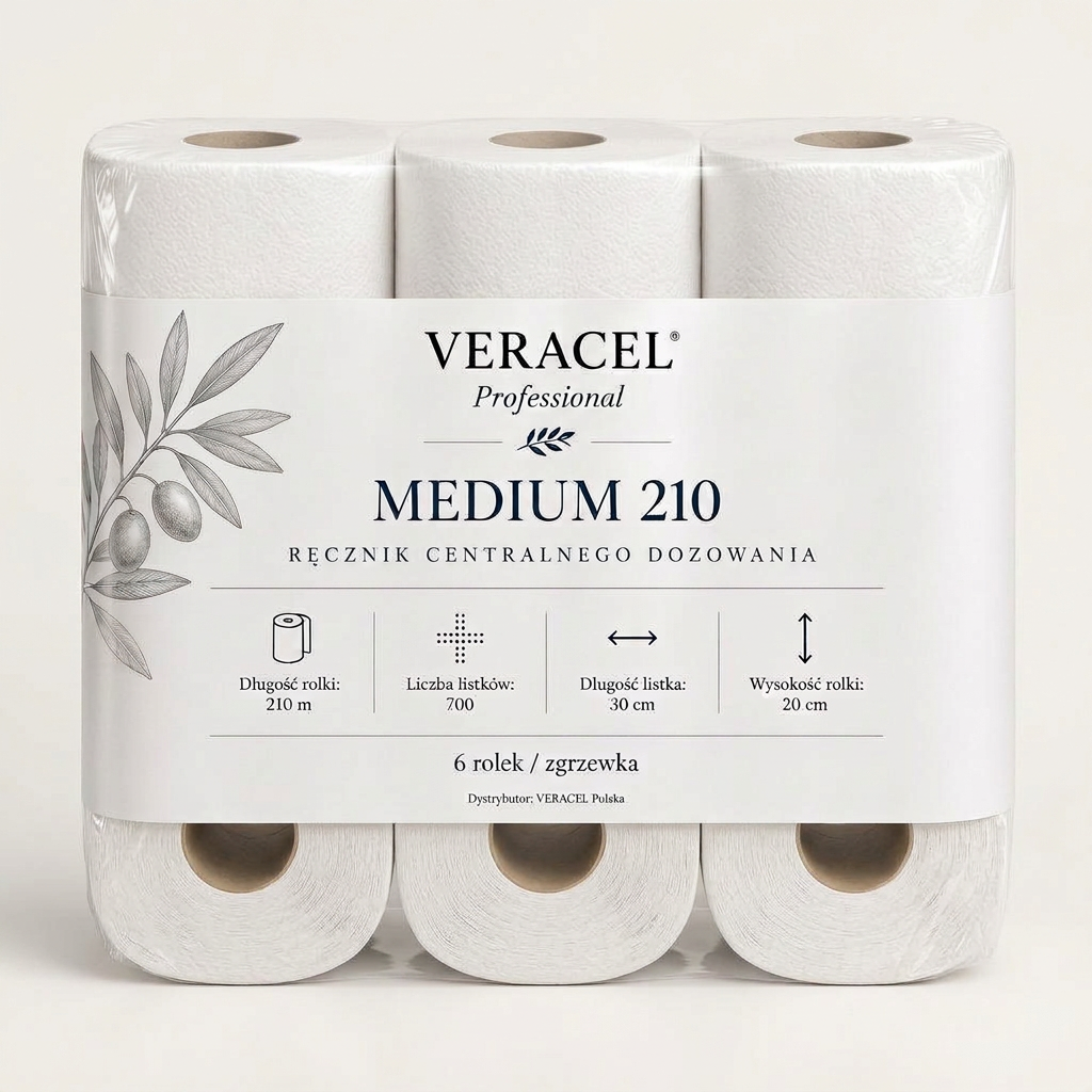 Veracel Medium 210 — koncepcja etykiety MINI Veracel
